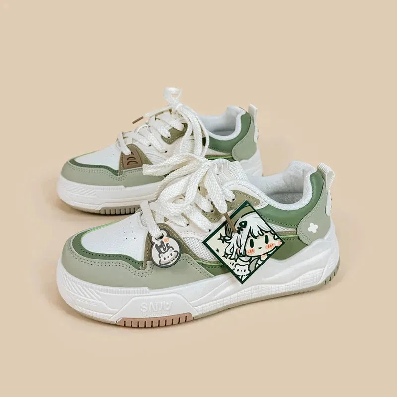 Adventurous Girly Chunky Green Shoes - Women's