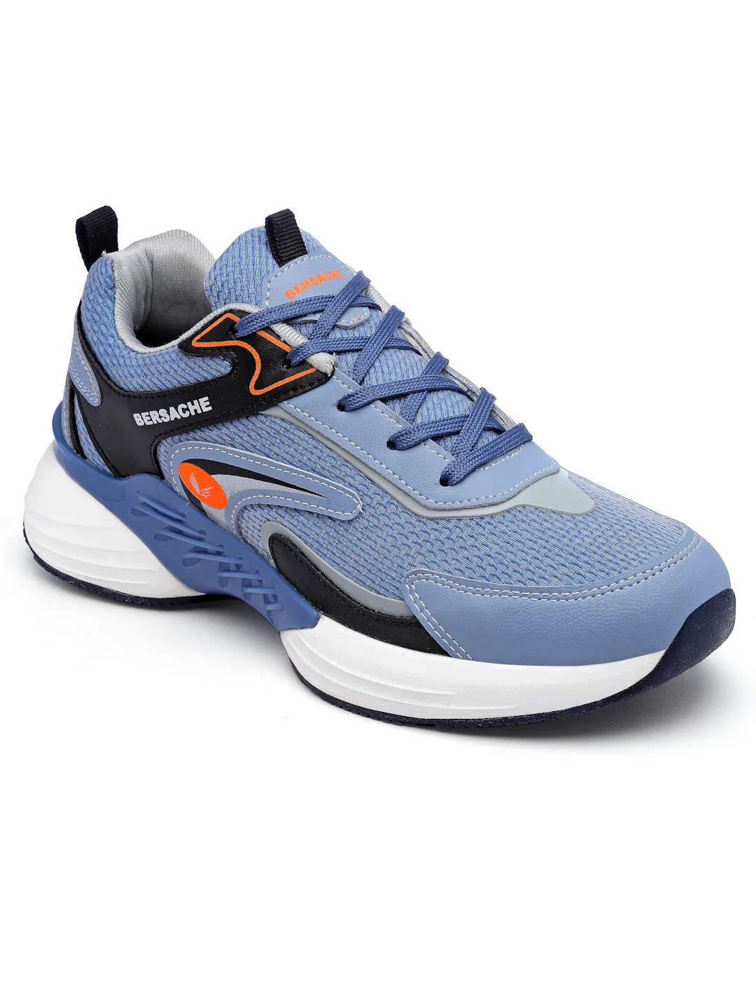 Bersache Premium Sports ,Gym, Trending Stylish Running Shoes For Men (9183)-Blue