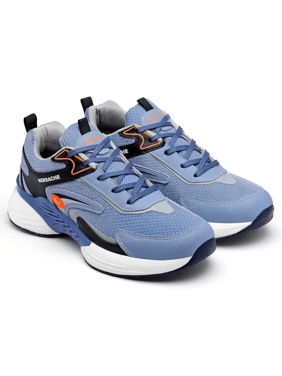 Bersache Premium Sports ,Gym, Trending Stylish Running Shoes For Men (9183)-Blue