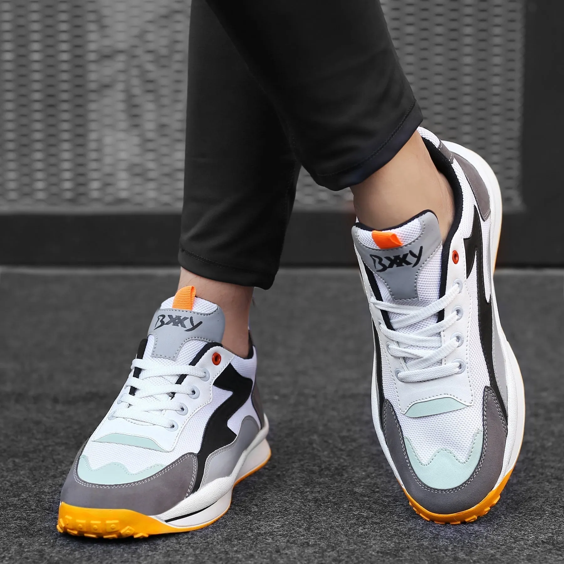 Bxxy Men's Sports Casual Lace-up Running Shoes