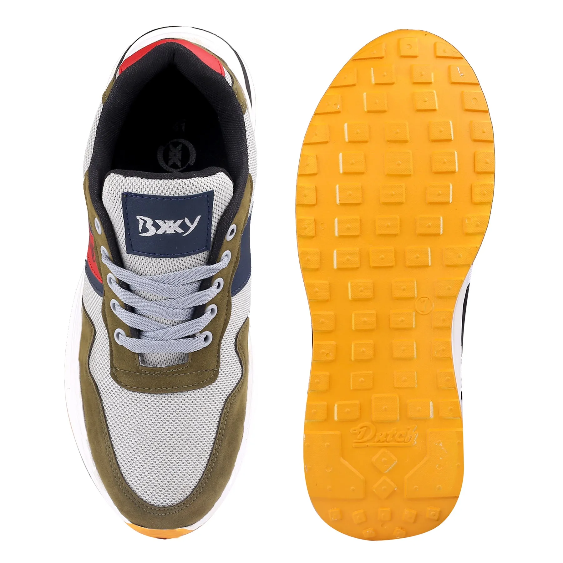 Bxxy's Faux Leather Trendiest Sports Casual Shoes for Men