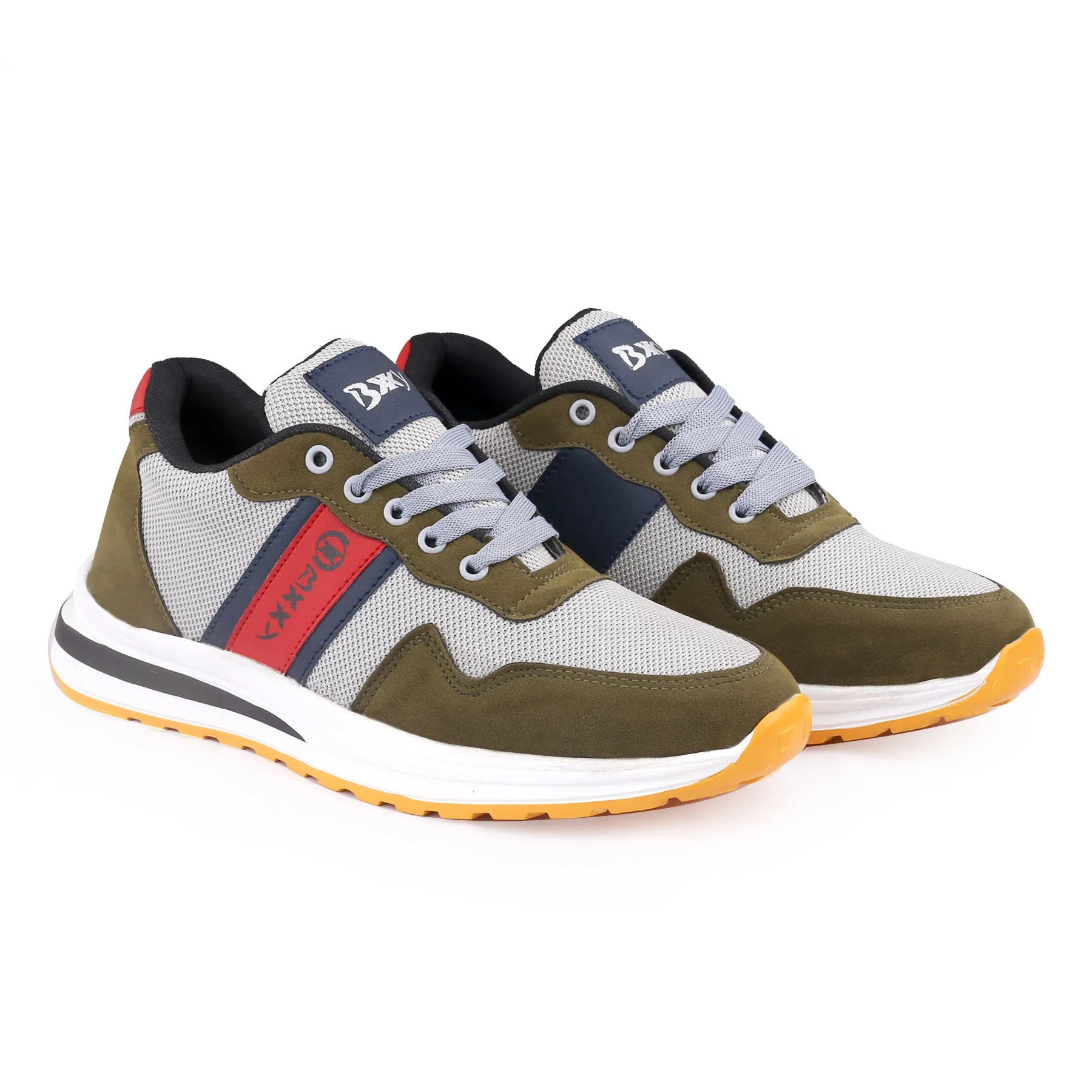 Bxxy's Faux Leather Trendiest Sports Casual Shoes for Men