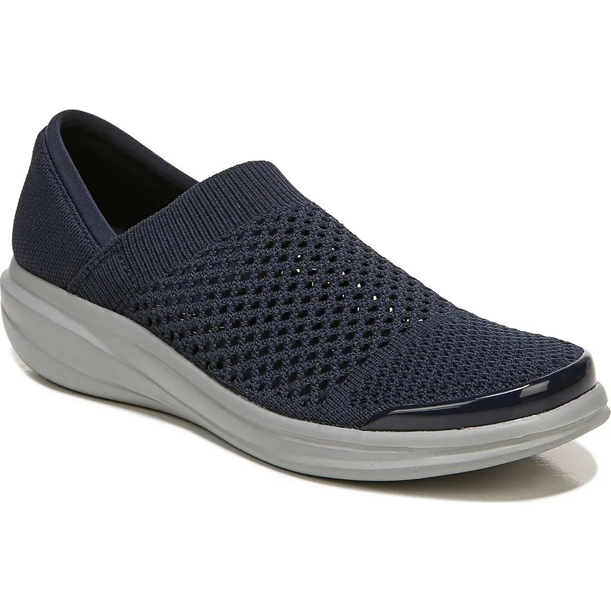 Bzees Womens Charlie Knit Comfort Slip-On Sneakers