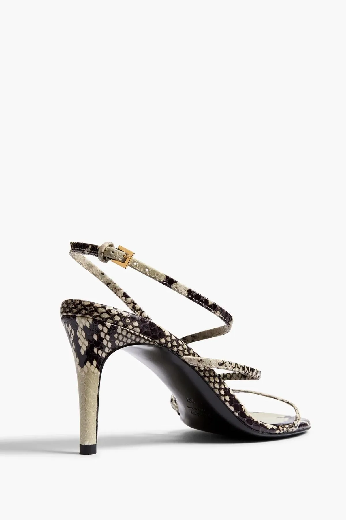 KHAITE Loop Sandal - Natural Python