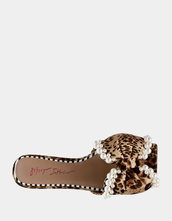 Liah Leopard Slip-on Sandal