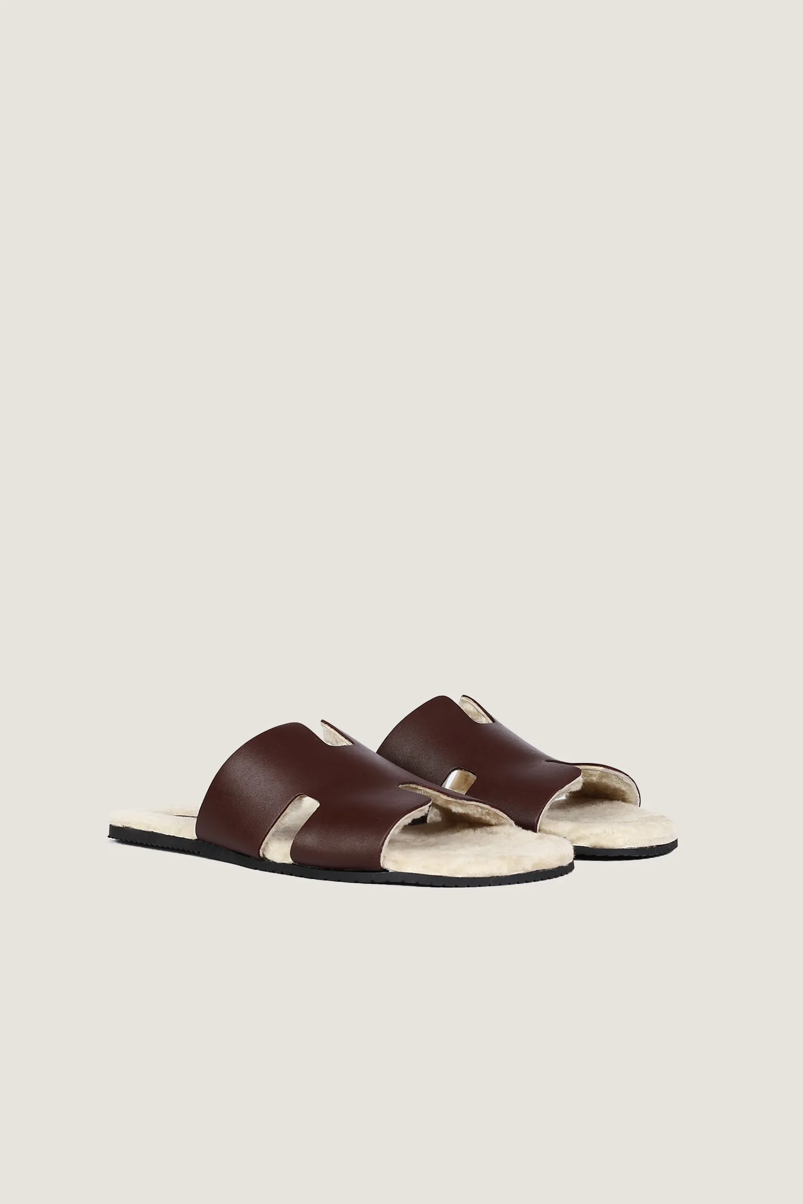 Men's H Style Slipper With Fur