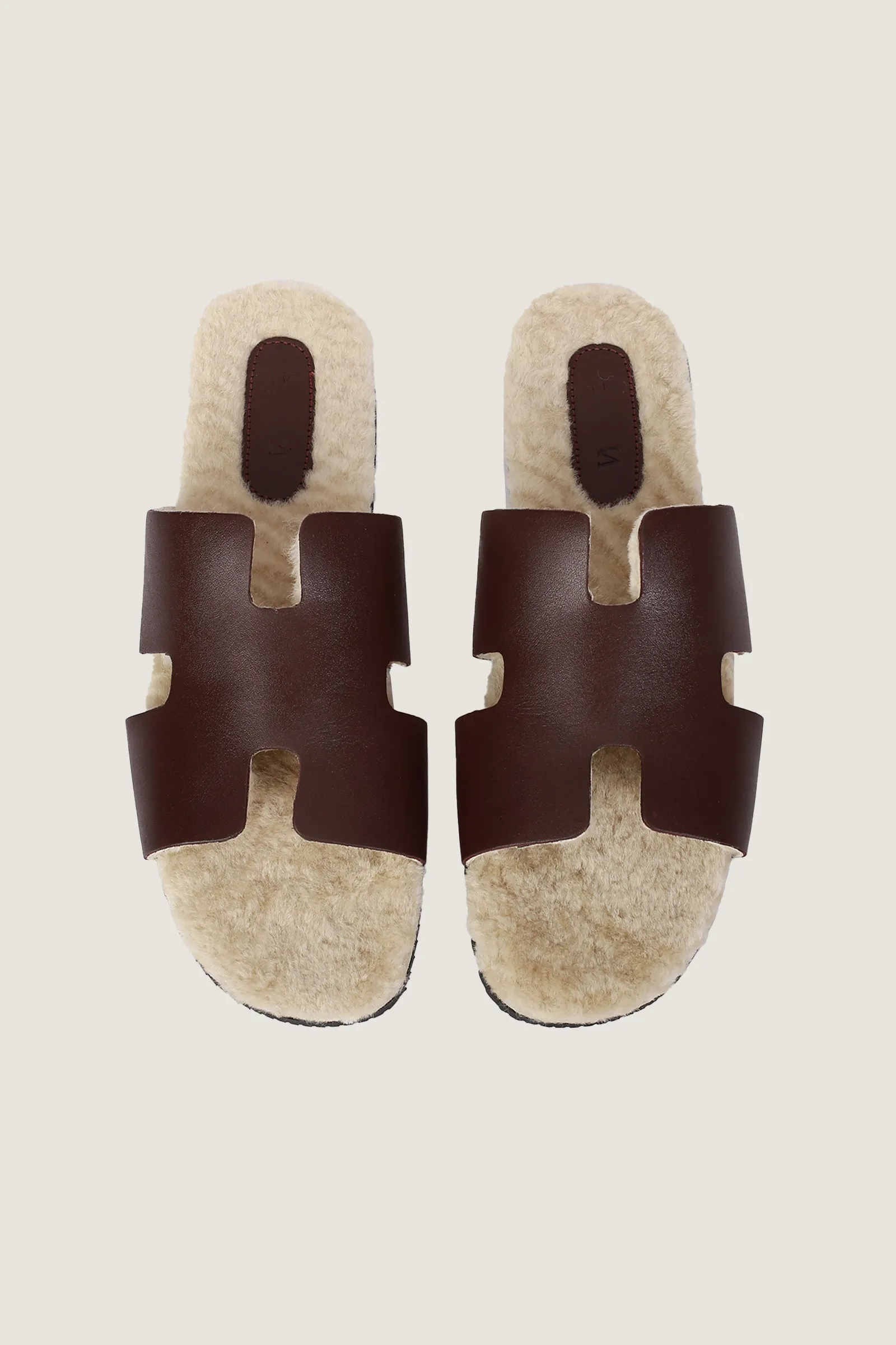 Men's H Style Slipper With Fur