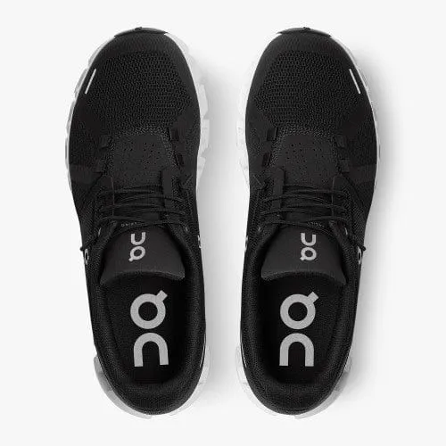 On Cloud Men's Cloud 5 Running Shoes- Black/ White