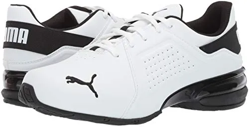 PUMA Mens Viz Runner Cross Trainer, PUMA Mens white-PUMA Mens black, 11