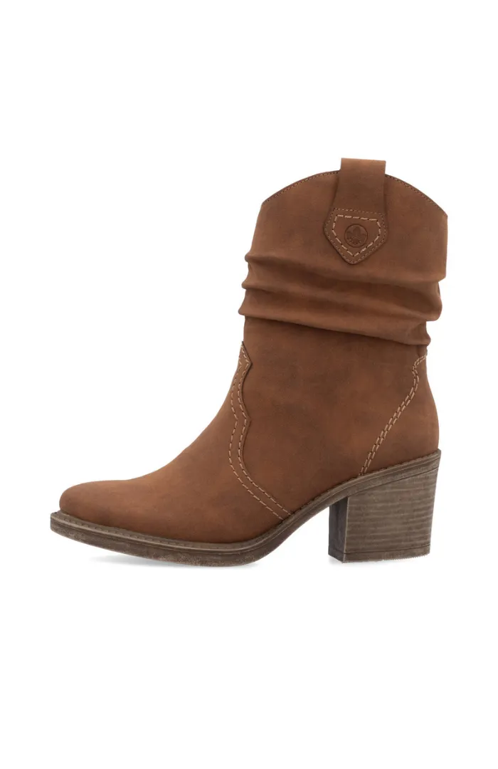 Rieker Rouched Leg Fur Lined Boot