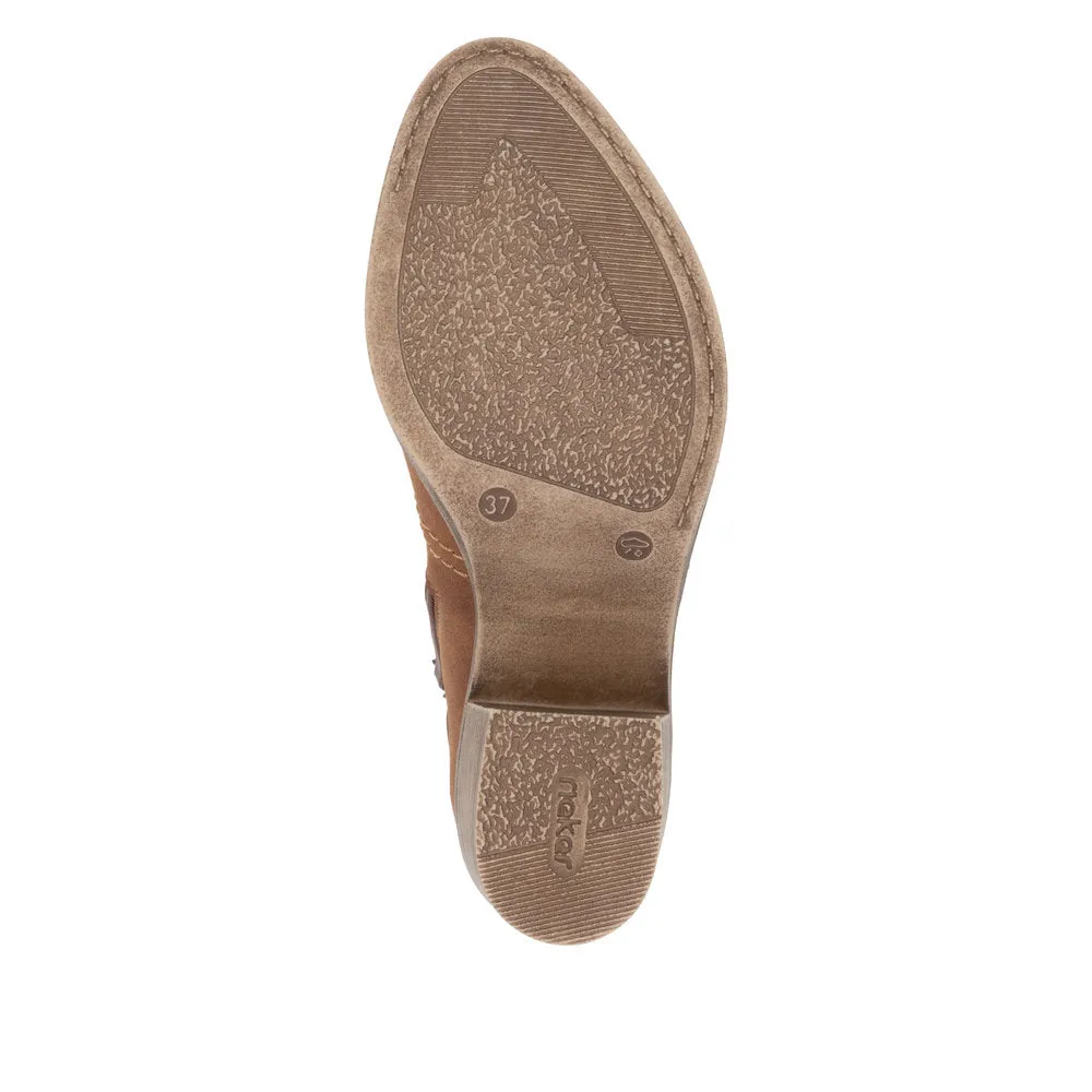 Rieker Rouched Leg Fur Lined Boot