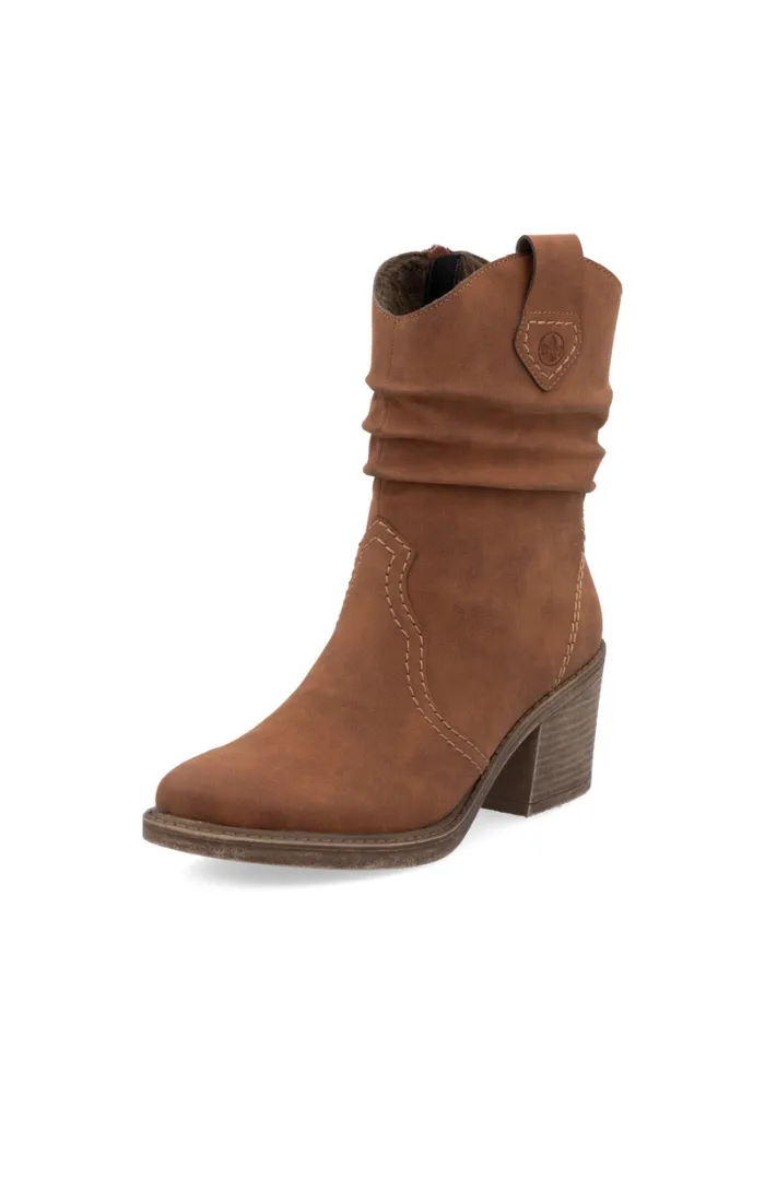 Rieker Rouched Leg Fur Lined Boot