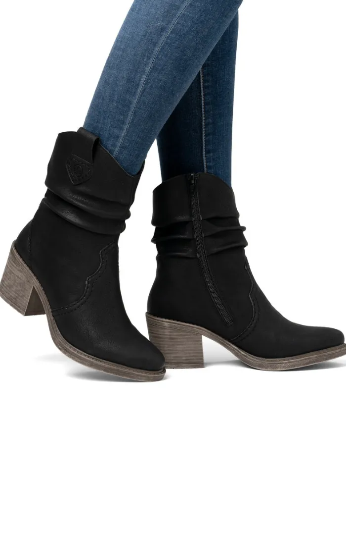 Rieker Rouched Leg Fur Lined Boot