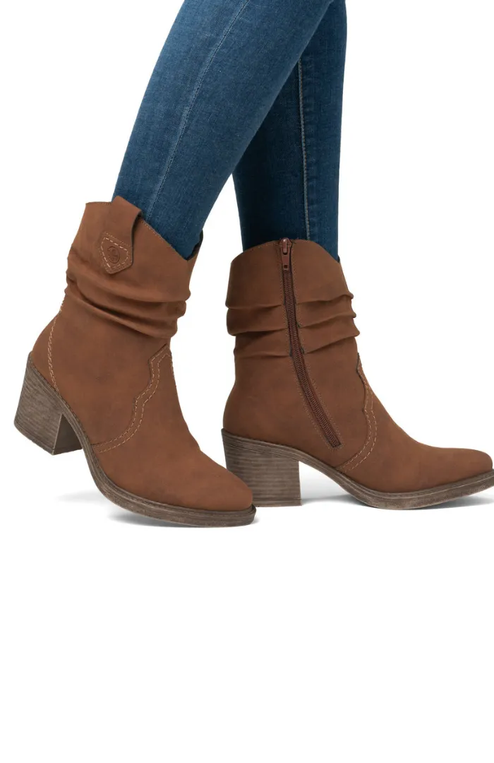 Rieker Rouched Leg Fur Lined Boot