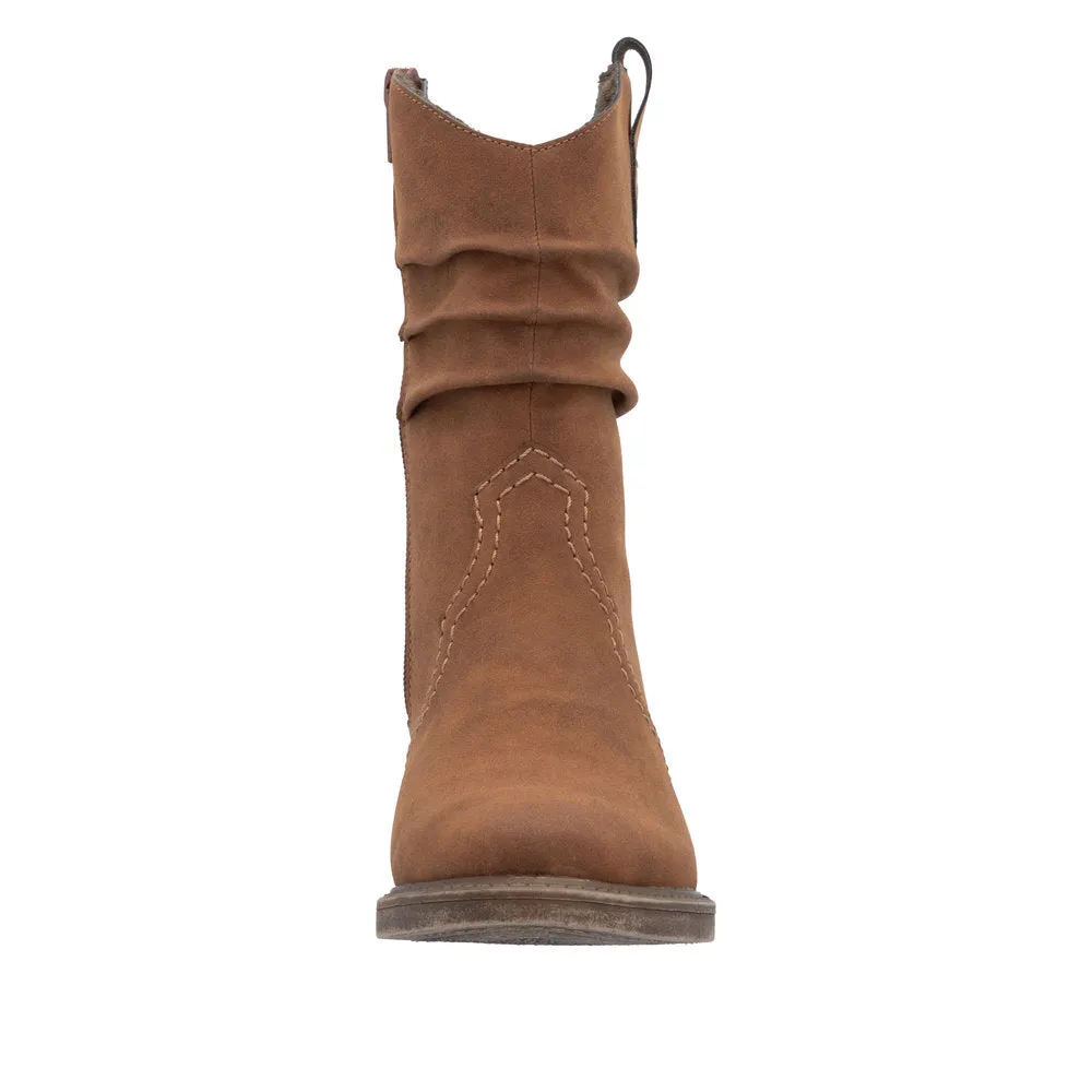 Rieker Rouched Leg Fur Lined Boot