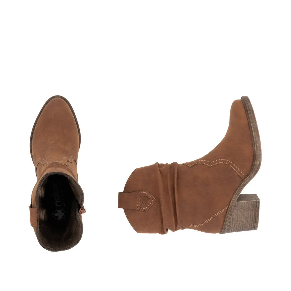 Rieker Rouched Leg Fur Lined Boot