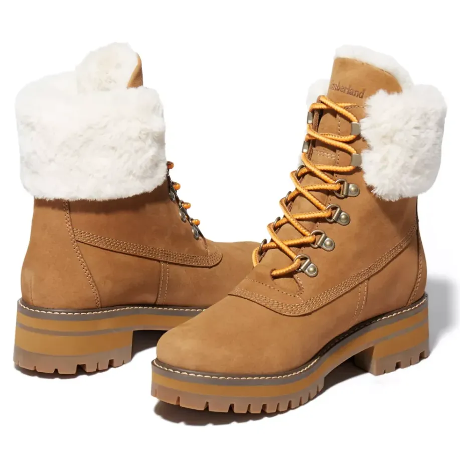 Timberland Womens Courmayeur Valley 6" Faux Fur Boot