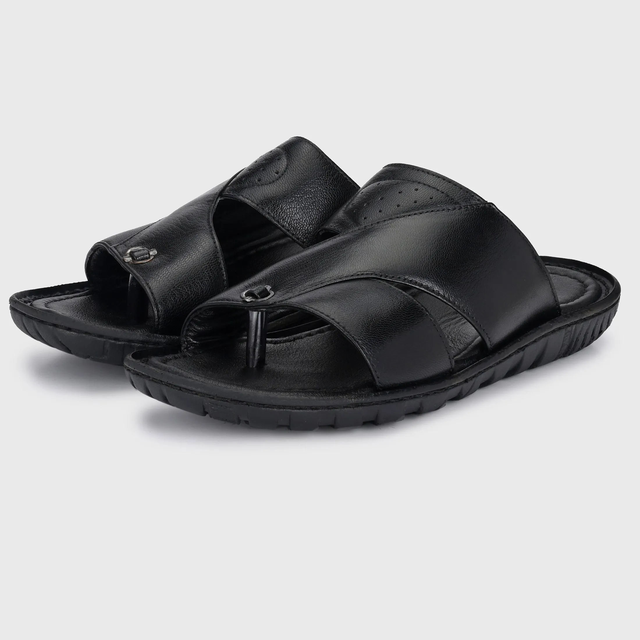Timeless Elegance: Men’s Leather House Slippers for Men's