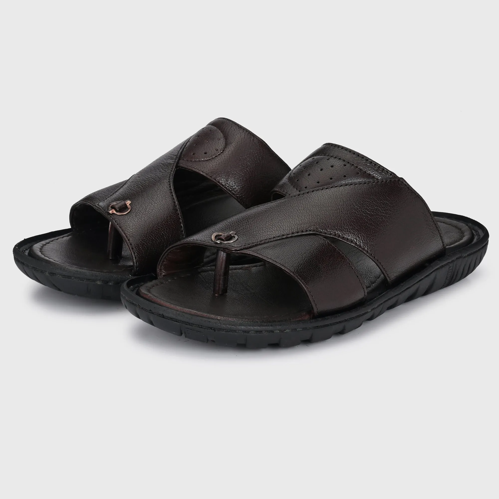 Timeless Elegance: Men’s Leather House Slippers for Men's