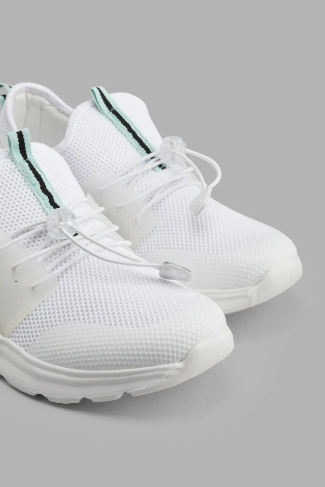 White Slip-On Trainer