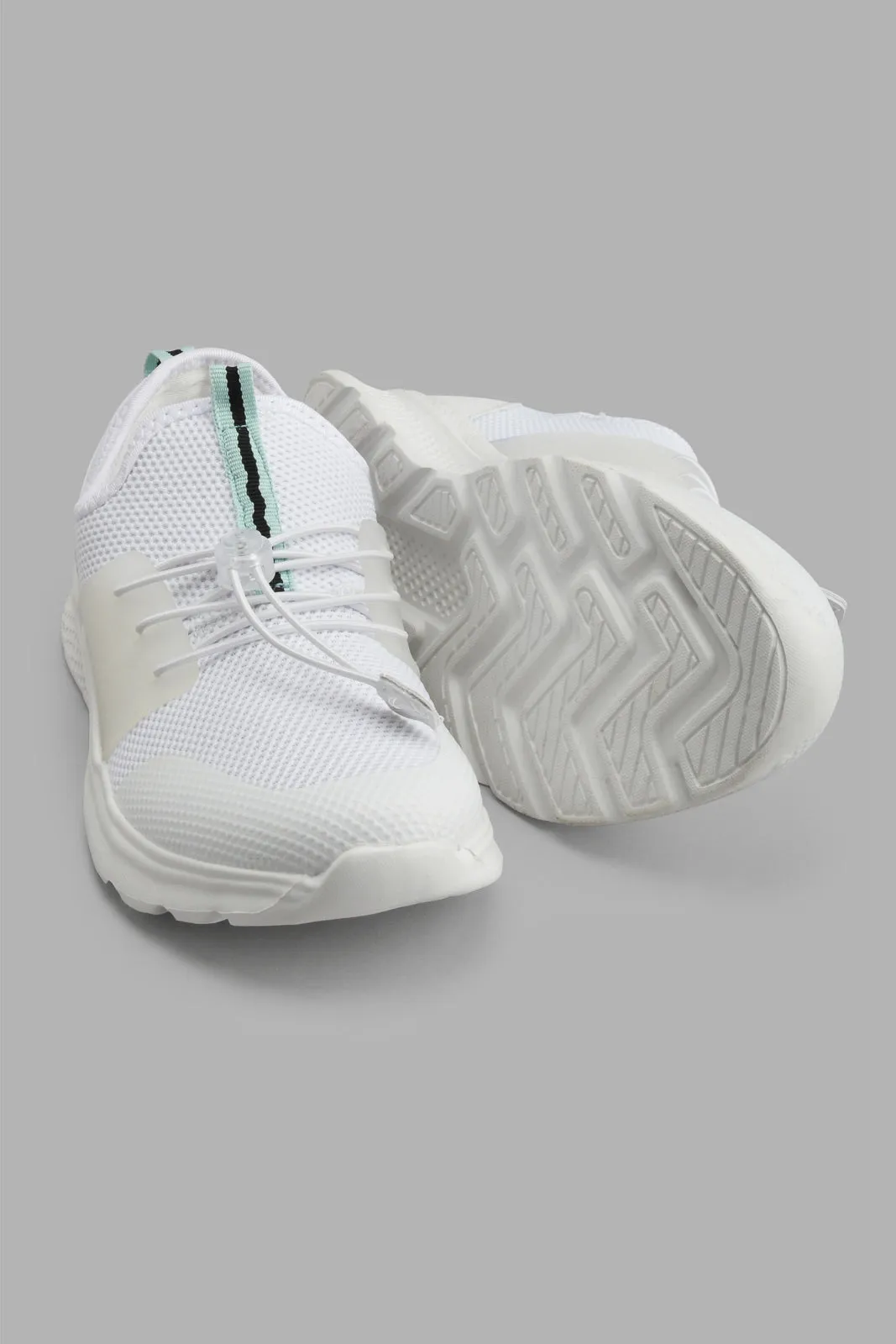 White Slip-On Trainer