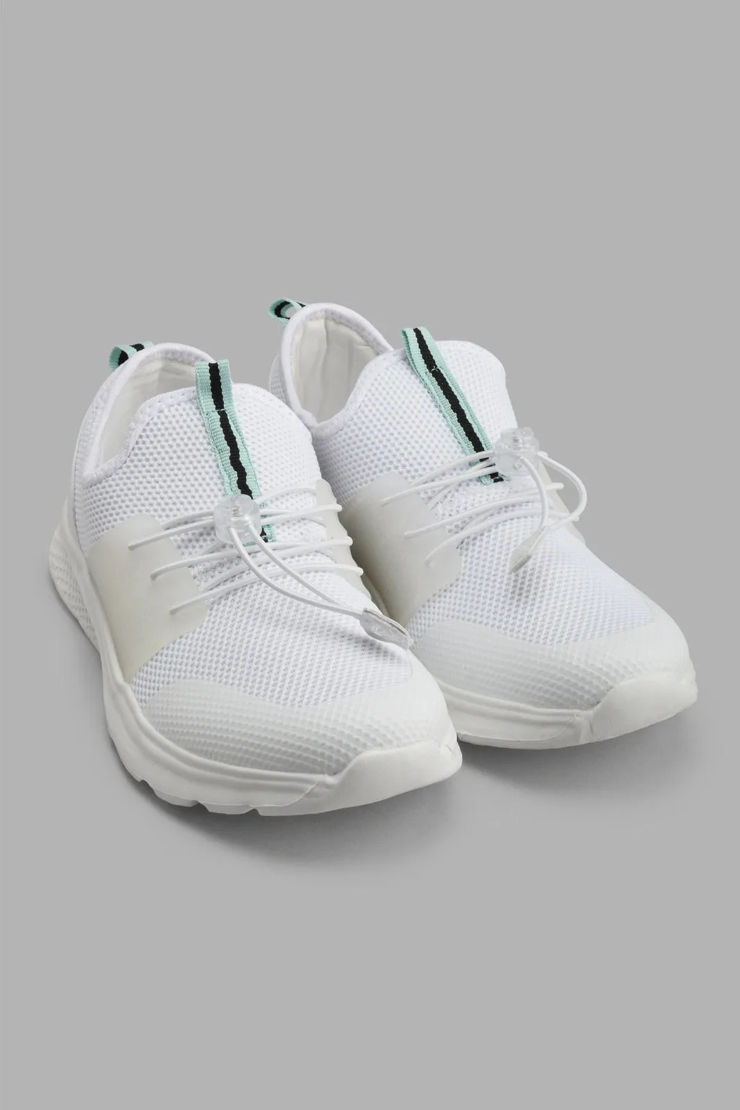 White Slip-On Trainer