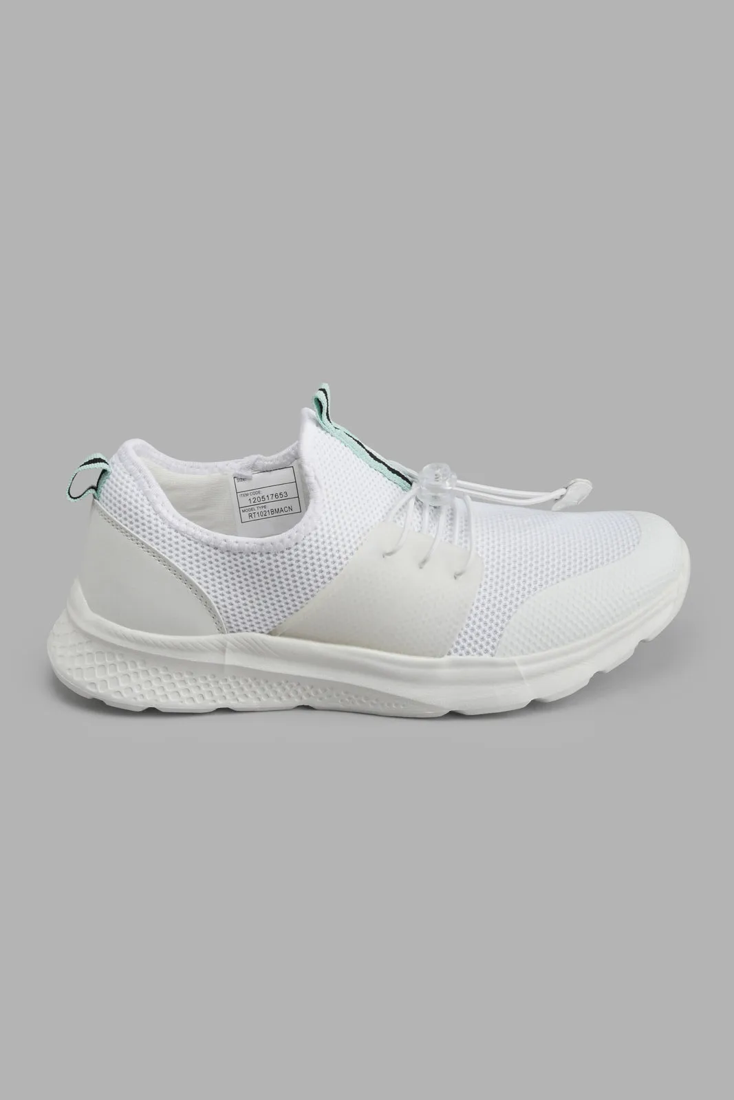 White Slip-On Trainer